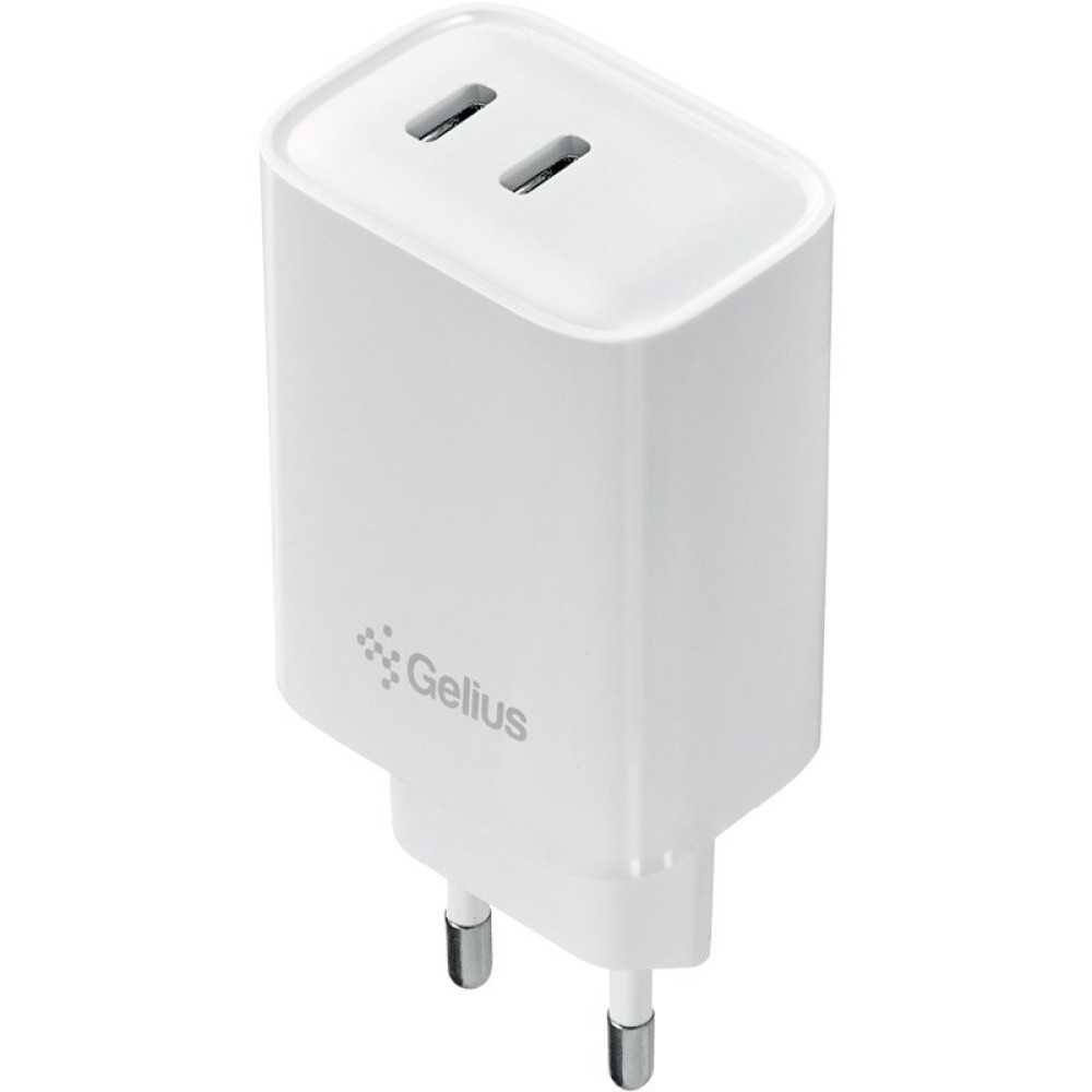 Мережевий зарядний пристрій Gelius Dos GP-HC062 40W 3A, White