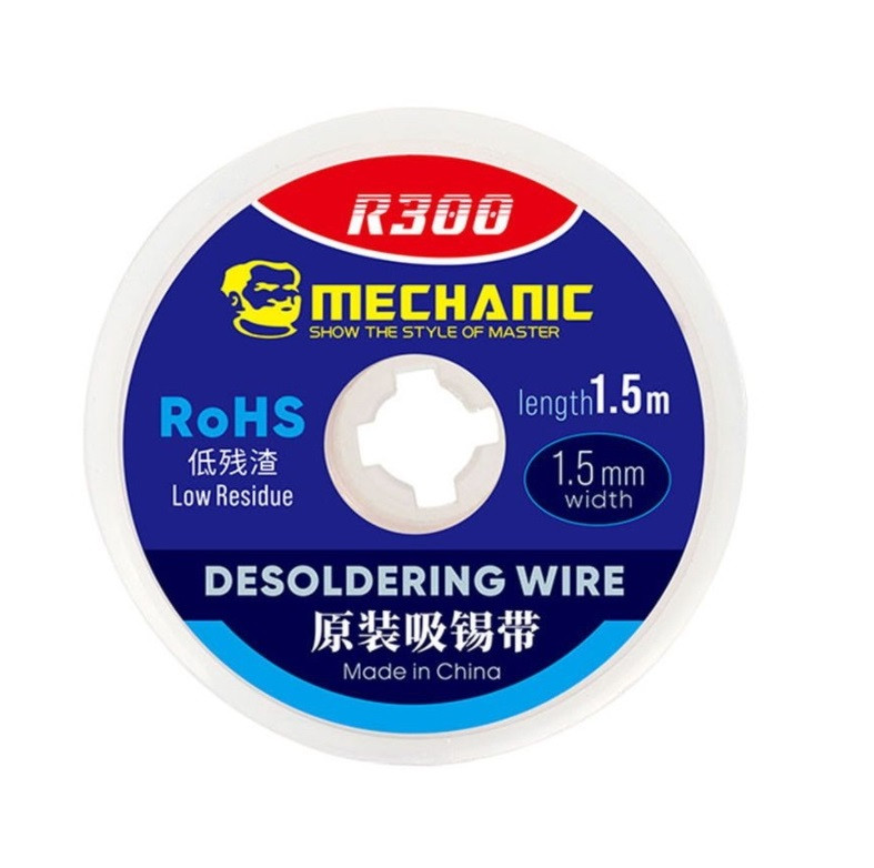 Припійна обплітка 1.5х1.5 для очищення припою, мідна, Mechanic R300