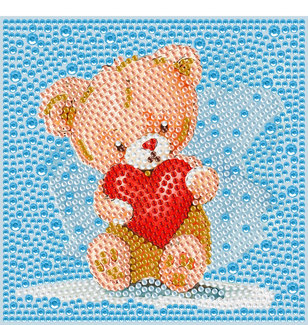 Алмазна мозаїка Ведмедик Тедді 15x15