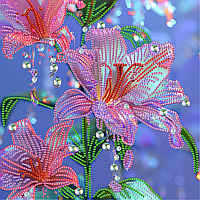 Алмазна мозаїка Ніжна лілія 25х25