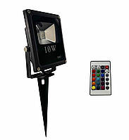 Прожектор світлодіодний 10Вт RGB IP65 грунтовий LED STORY PREMIUM