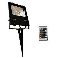 Лед прожектор 20Вт RGB грунтовий IP65 з пультом LED STORY PREMIUM