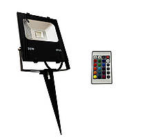 Прожектор світлодіодний грунтовий 30Вт RGB для вулиці IP65 кріплення в комплекті LED STORY PREMIUM