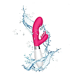 Вібратор-кролик на батарейках із шипами, Вагінально-кліторальний стимулятор із вібрацією, Інтимні іграшки, фото 6