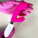 Вібратор-кролик на батарейках із шипами, Вагінально-кліторальний стимулятор із вібрацією, Інтимні іграшки, фото 4