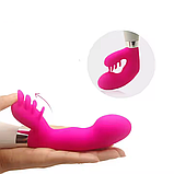 Вібратор-кролик на батарейках із шипами, Вагінально-кліторальний стимулятор із вібрацією, Інтимні іграшки, фото 5