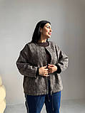 Стильна жіноча демісезонна коротка куртка с кашеміра утеплена -''Теона'', фото 4