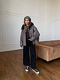 Стильна жіноча демісезонна коротка куртка с кашеміра утеплена -''Теона'', фото 5