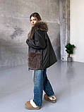 Стильна жіноча демісезонна подовжена куртка утеплена- ''Ліманн'', фото 2