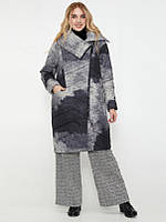 Стильне жіноче подовжене демісезонне пальто стьобане-''Кріс