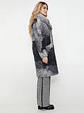 Стильне жіноче подовжене демісезонне пальто стьобане-''Кріс, фото 4