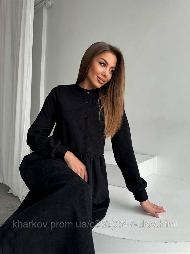 Жіноче вельветове плаття 