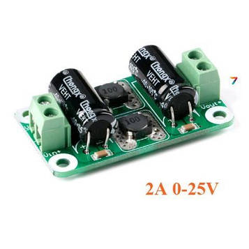 Filter Board 2A/0-25V Плата фильтра питания постоянного тока. 2А 0-25 В