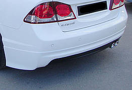 Задній дифузор DPT для Honda Civic Sedan VIII 2006-2011 гг. ABS-пластик (чорний глянець)