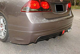 Задній дифузор DPT V-2 для Honda Civic Sedan VIII 2006-2011 гг. ABS-пластик