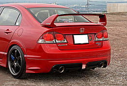 Задній дифузор DPT V-3 для Honda Civic Sedan VIII 2006-2011 гг. ABS-пластик