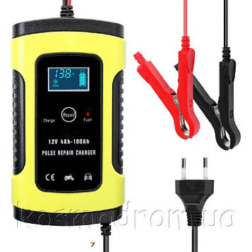 CHARGER ZYX-J10 12V6A Yellow Інтелектуальне зарядний пристрій для автомобільного акумулятора ZYX-J10 в автоматичному режимі
