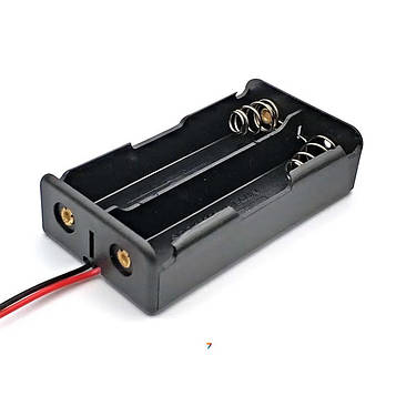 18650 2 Parallel Box Wire Батарейний відсік для акумуляторів типорозміру 18650 для двох елементів. Висновки – дроти. Паралельне