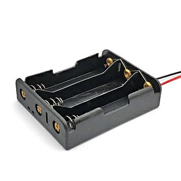 18650 3 Parallel Box Wire Батарейний відсік для акумуляторів типорозміру 18650 для трьох елементів. Висновки – дроти. Паралельне