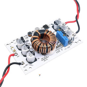 DC-DC Step Up 10A-600W Підвищує DC-DC перетворювач (Step-up) з максимальною потужністю до 600 Вт. Uвх. 10 ... 60 В. U вих. 12 ...