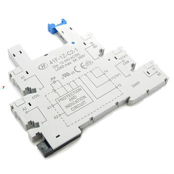 41F-1Z-C2-1 Панелька: PIN: 5: 6А: 250VAC: Монтаж: DIN: Виводи: гвинтові клеми