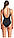 Купальник закритий для жінок Arena RIPPLES SWIMSUIT U BACK B чорний Жін 44 original Акція Знижка, фото 5