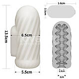 Вібронасадка на пеніс Knights Ring Vibrating Dual Purpose Sleeve Spiral kitty.in.ua, фото 2