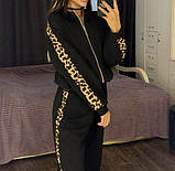 Жіночий костюм з леопардовими лампасами, фото 3
