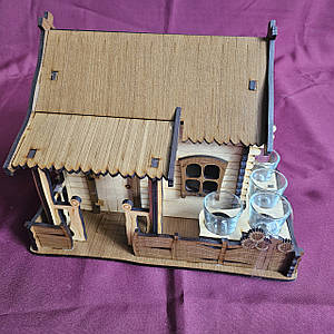 Мінібар Будиночок з рюмками