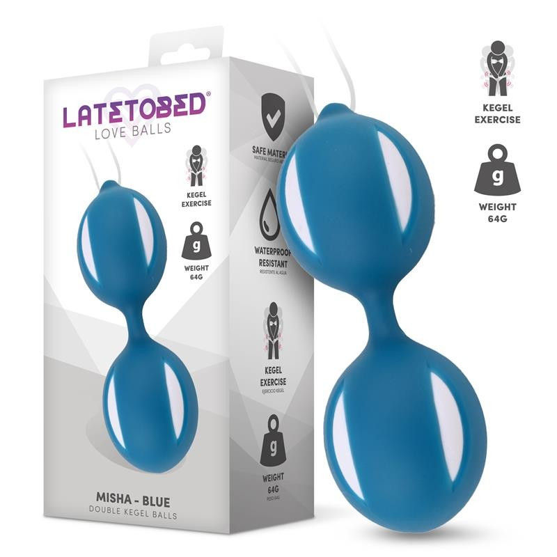 LATETOBED Misha Double Kegel Balls with Internal Weight kitty.in.ua, фото 1