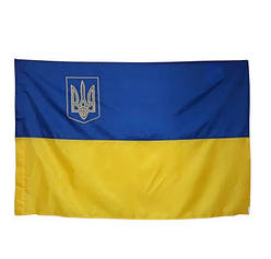 Прапор України з Гербом – 140х90 см (висока якість, габардин)