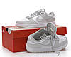 Жіночі чоловічі кросівки Nike SB Dunk Low Retro Gray White кеди Найк СБ Данк Лоу сірі низькі шкіряні весна осінь, фото 4