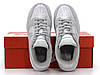 Жіночі чоловічі кросівки Nike SB Dunk Low Retro Gray White кеди Найк СБ Данк Лоу сірі низькі шкіряні весна осінь, фото 6