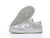 Жіночі чоловічі кросівки Nike SB Dunk Low Retro Gray White кеди Найк СБ Данк Лоу сірі низькі шкіряні весна осінь, фото 3
