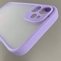 Чохол для Apple iPhone 12 Mini чохол із захистом для камери з кольоровими кнопками на айфон 12 міні бузковий tcb, фото 5