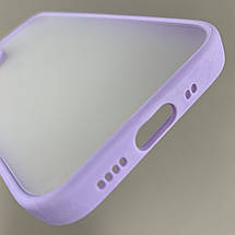 Чохол для Apple iPhone 12 Mini чохол із захистом для камери з кольоровими кнопками на айфон 12 міні бузковий tcb, фото 4