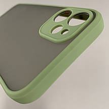 Чохол для Apple iPhone 12 Mini чохол із захистом для камери з кольоровими кнопками на айфон 12 міні зелений tcb, фото 5