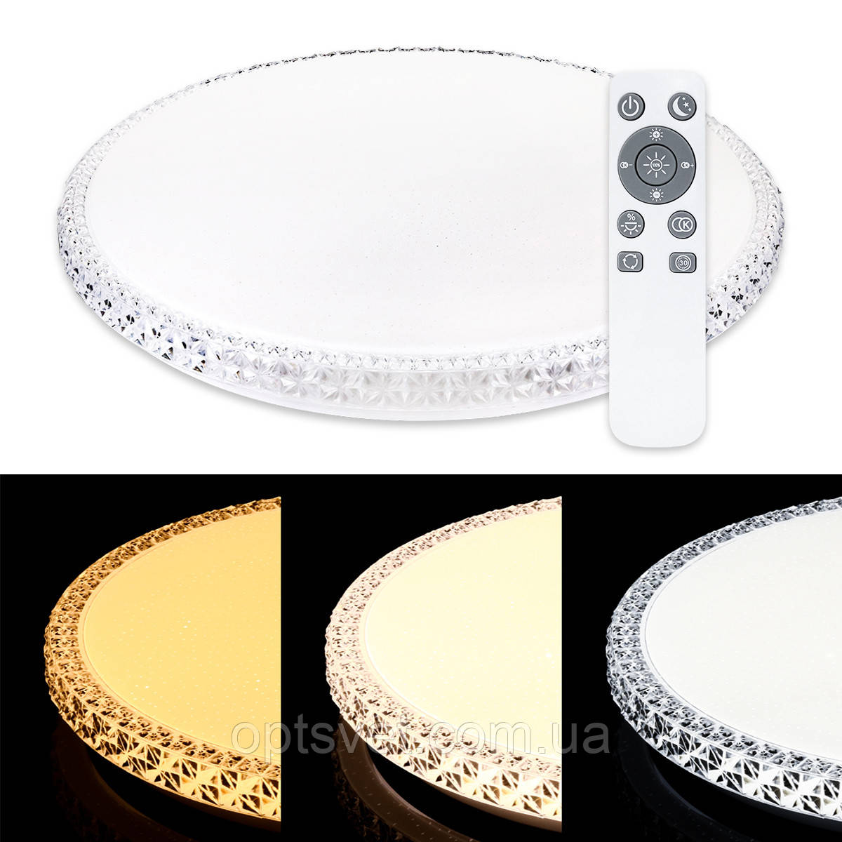 Світильник світлодіодний Biom SMART SML-R08-80/2 3000-6000 K 80 Вт з д/у, фото 1