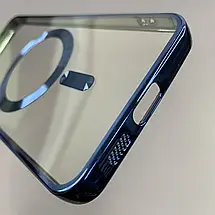 Чохол для Samsung Galaxy S25 Plus чохол з магсейф із захистом камери на самсунг с25 плюс синій h3b, фото 4