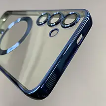 Чохол для Samsung Galaxy S25 Plus чохол з магсейф із захистом камери на самсунг с25 плюс синій h3b, фото 5