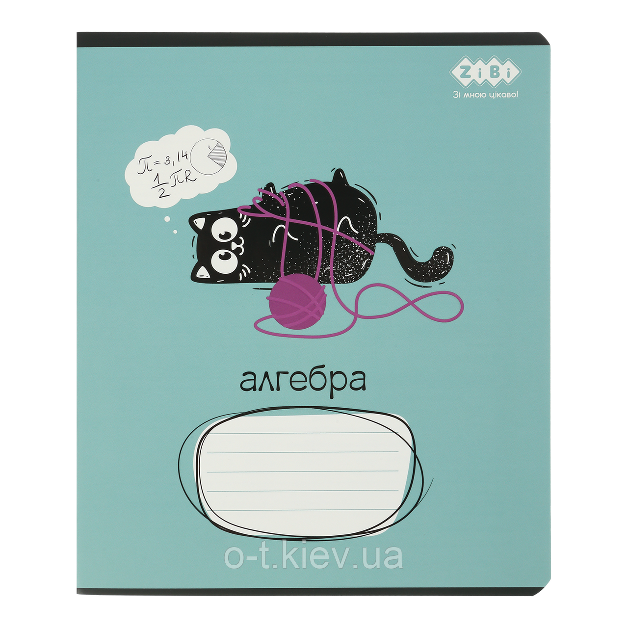 Зошит учнівський шкільний, АЛГЕБРА, 48арк. CRAZY CAT (ZB.1703-06), фото 1