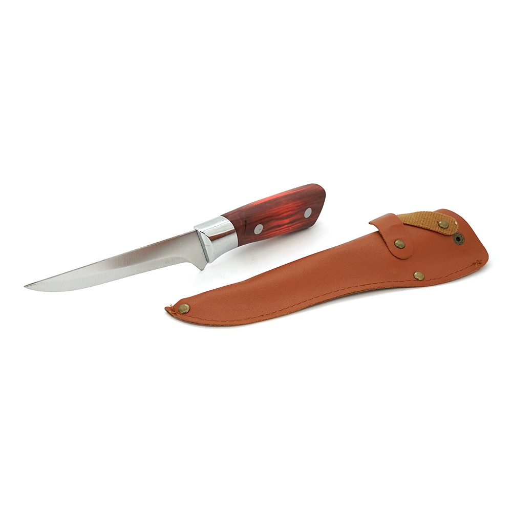 Ніж L для обробки м'яса 260*20мм, дерев'яна ручка, Чохол, фото 1