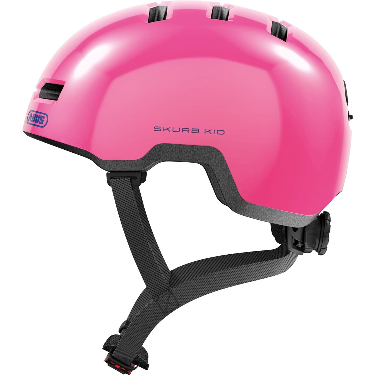 Велошолом ABUS Skurb Kid Shiny Pink S 45-50см Art 44526, фото 1