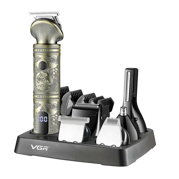 Набір для стрижки VGR 6 в 1 V-106, 14 насадок, LED display, Box, фото 1