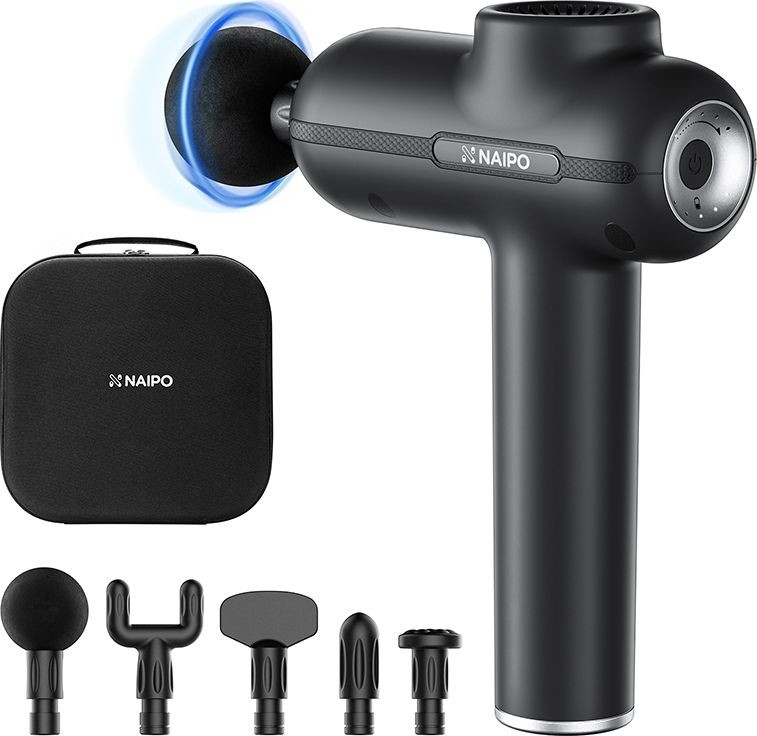 Масажер перкусійний ручний NAIPO Massage Gun MGG-2103 для тіла без підігріву UA