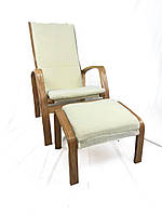 Крісло для відпочинку з підставкою Avko ARC013 Natural Beige