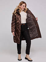 Стильне тепле жіноче подовжене демісезонне пальто''Лейтон''
