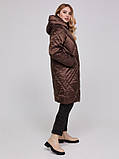 Стильне тепле жіноче подовжене демісезонне пальто''Лейтон'', фото 2