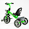 Дитячий триколісний велосипед Best Trike BS-14640 на ЕВА колесах, фара з музикою і світлом/зелений, фото 2