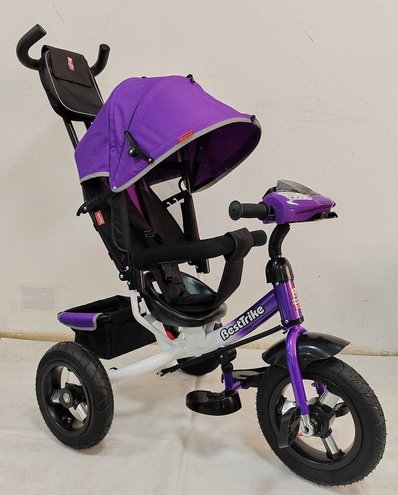 Велосипед-коляска триколісний Best Trike 3390 / 32-870 фара USB, Bluetooth, пульт, надувні колеса
